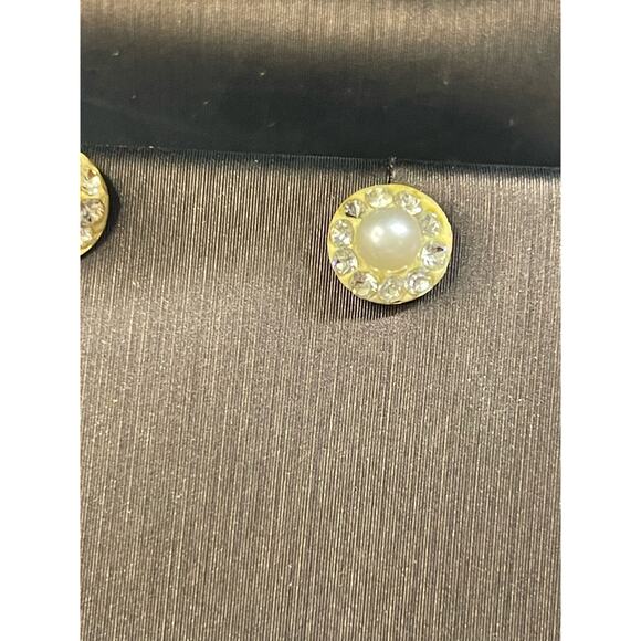 Pearl Gold Earrings DeAngelis Jewelry Germantown TN EUC - Picture 2 of 4